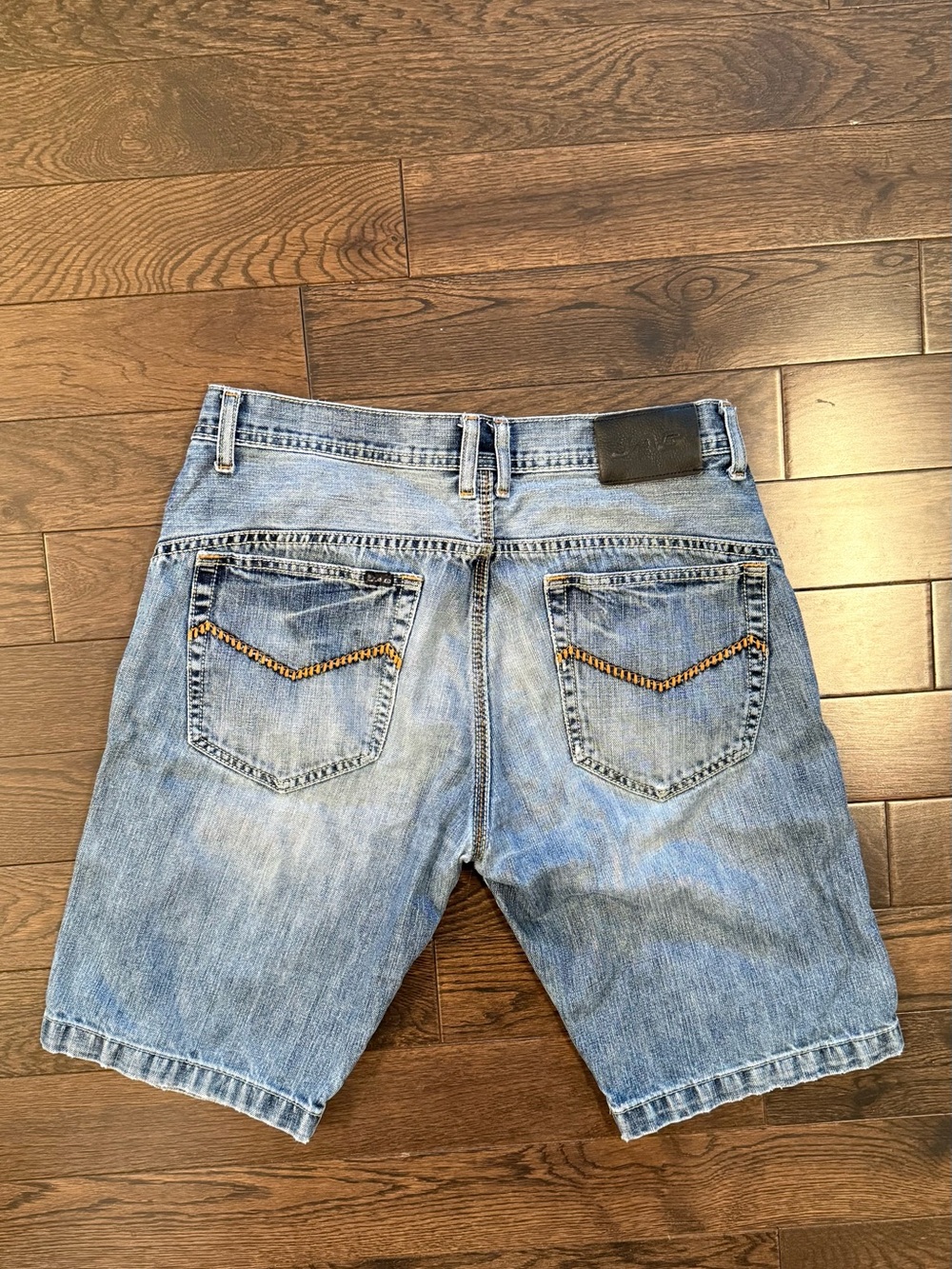 JAG Light Blue Denim Men's Shorts with Back Pocket Stitching